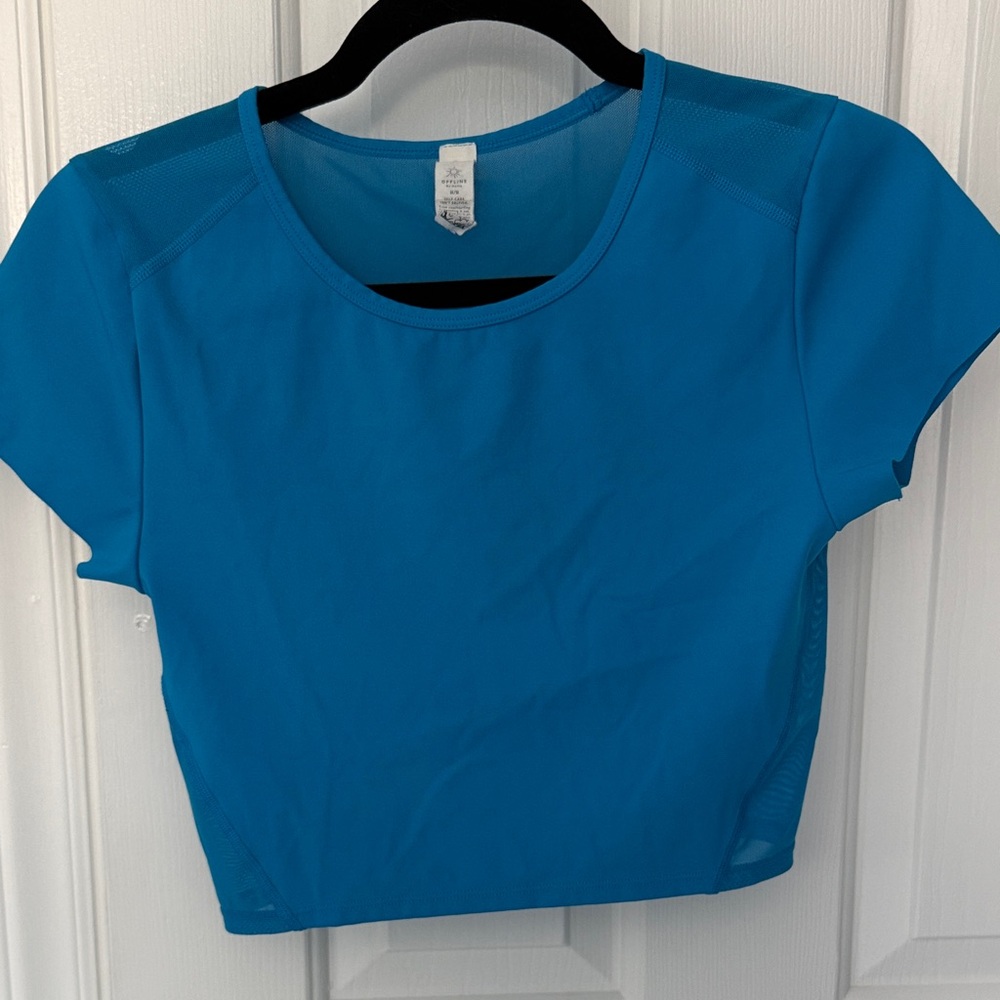 Women’s Blue Performance Crop Top